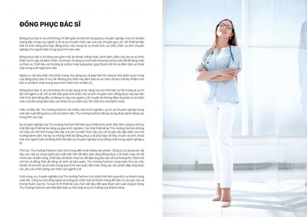 Đồng phục Bác sĩ Thu Hương Fashion