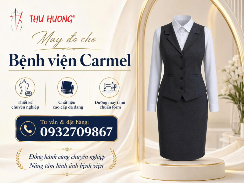 Đồng phục lễ tân và chăm sóc khách hàng bệnh viện Carmel